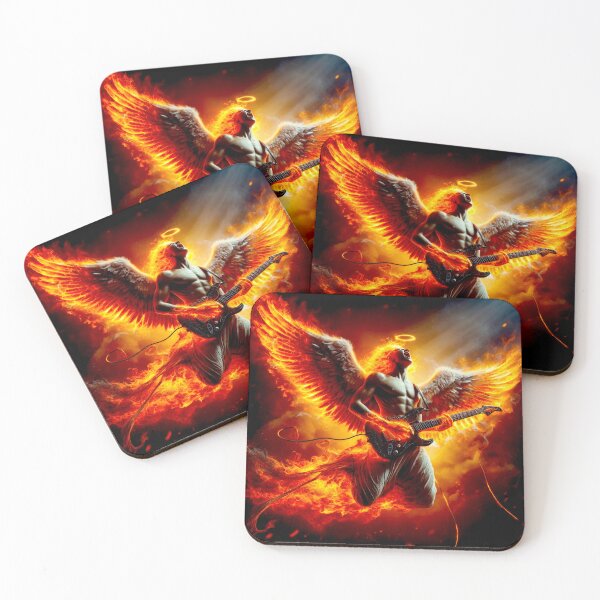 Item preview, Fallen Angel Guitarist designed and sold by RocknPsycnMetal.
