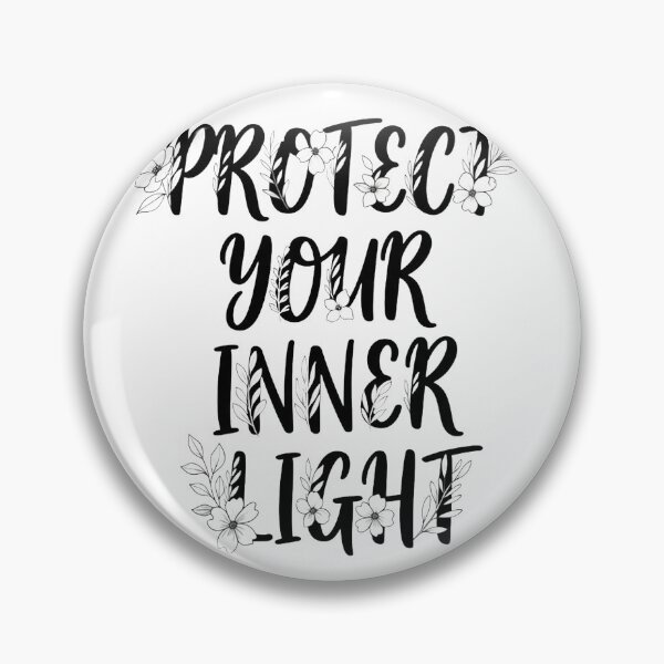 Item preview, Protect Your Inner Light Floral Self Care Quote designed and sold by Dzblack.