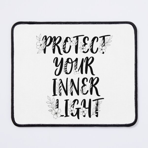 Item preview, Protect Your Inner Light Floral Self Care Quote designed and sold by Dzblack.