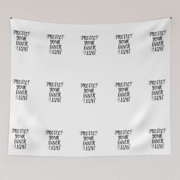 Item preview, Protect Your Inner Light Floral Self Care Quote designed and sold by Dzblack.