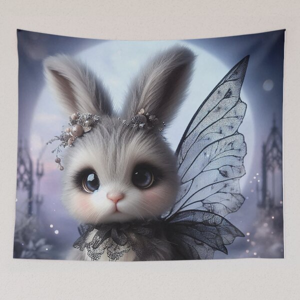 Item preview, Gothic Fairy Bunny Under the Moon designed and sold by SweetLilith.