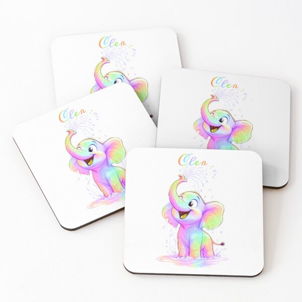 Item preview, Rainbow Splash Elephant designed and sold by ExploreAura Studio.