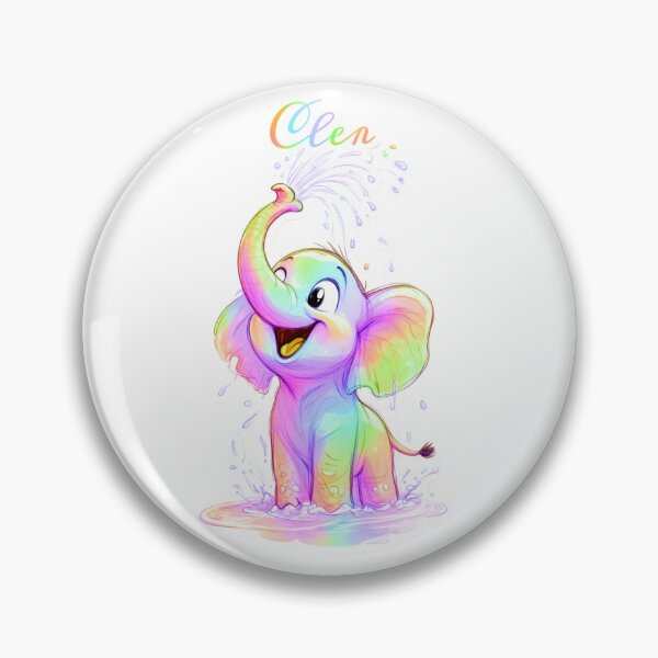 Item preview, Rainbow Splash Elephant designed and sold by ExploreAura Studio.