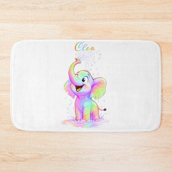 Item preview, Rainbow Splash Elephant designed and sold by ExploreAura Studio.