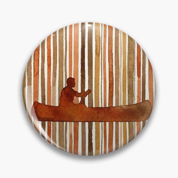 Item preview, Canoe at Sunset – Rustic Watercolor Drip Art designed and sold by FawnFeatherCo.