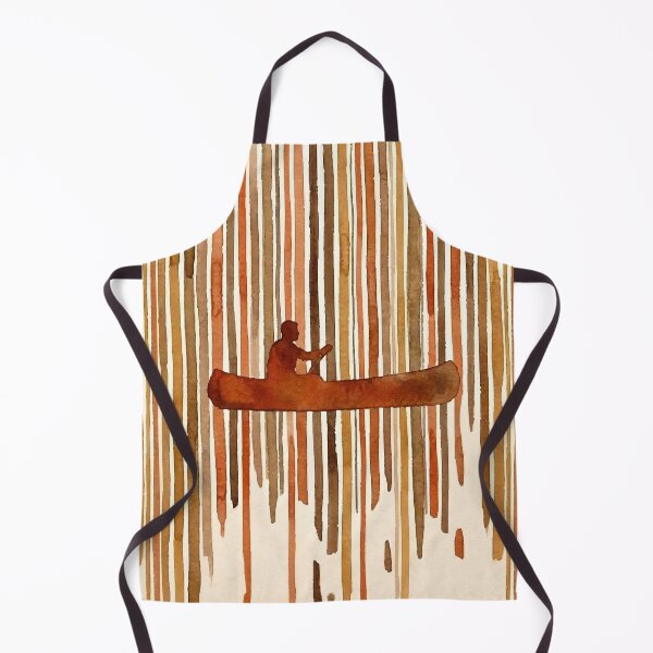 Item preview, Canoe at Sunset – Rustic Watercolor Drip Art designed and sold by FawnFeatherCo.