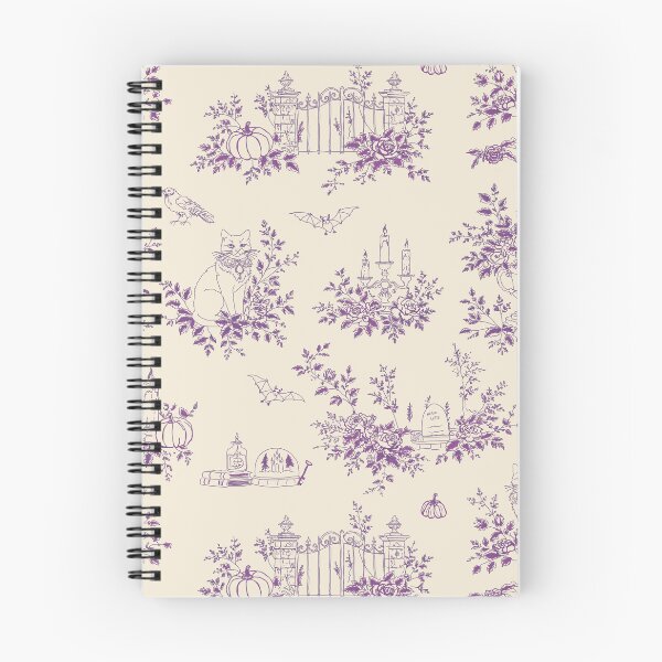 Item preview, Purple Halloween Cat Toile designed and sold by RepeatCandy.
