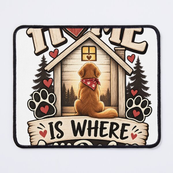 Item preview, Home Is Where My Dog Is designed and sold by oblexwear.