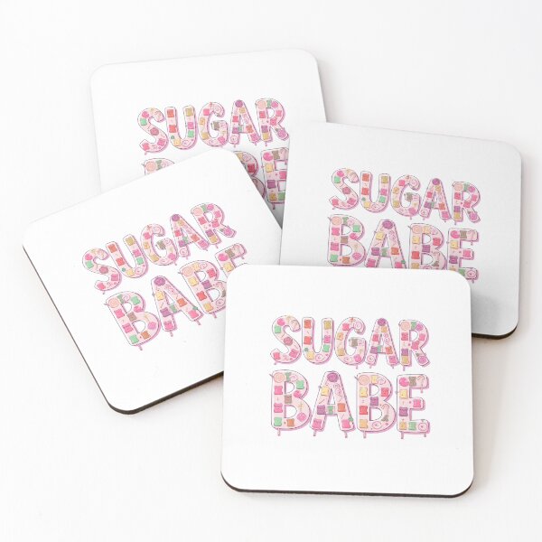 Item preview, Sugar Babe Sweet Candy Gummy Bears Pink Typography   designed and sold by LC&LCPlatform.