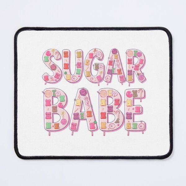 Item preview, Sugar Babe Sweet Candy Gummy Bears Pink Typography designed and sold by LC&LCPlatform.