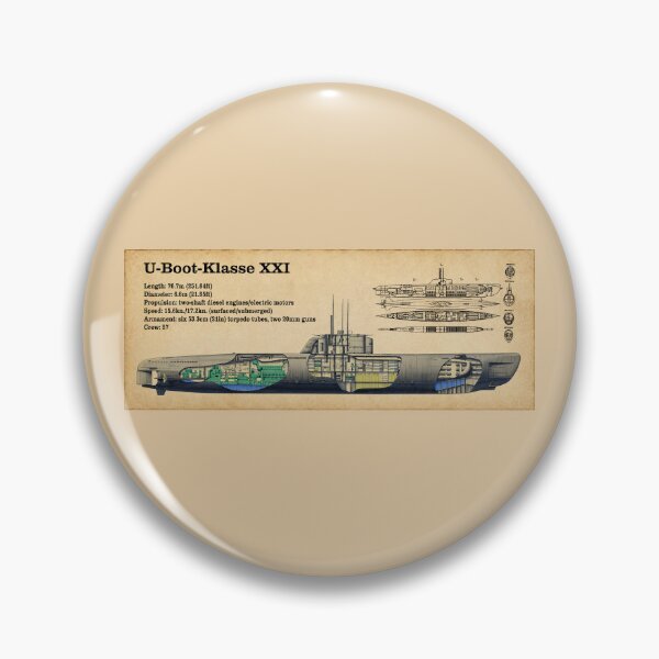 Item preview, Type XXI U-Boat Cutaway Diagram WWII German Submarine designed and sold by MilitaryMart.