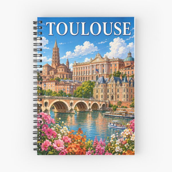 Item preview, Toulouse, the Pink City on the banks of the Garonne designed and sold by Pixel Otaku Gallery.