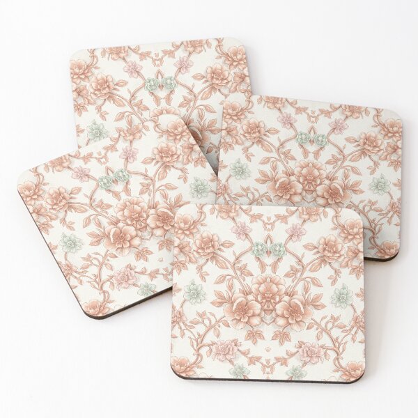 Item preview, Floral embossed design designed and sold by snoWorkshop.