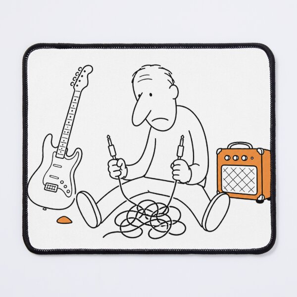 Item preview, The Real Headliner – Funny Musician Cartoon designed and sold by Archons.