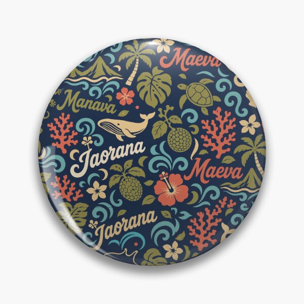 Item preview, Iaorana Manava Maeva – Tahitian Tropical Tifaifai Pattern designed and sold by Tahitifaifai.