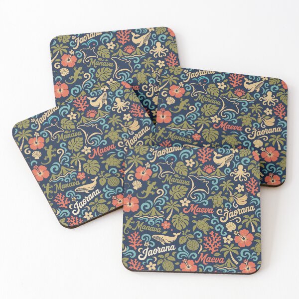 Item preview, Iaorana Manava Maeva – Tahitian Tropical Tifaifai Pattern designed and sold by Tahitifaifai.