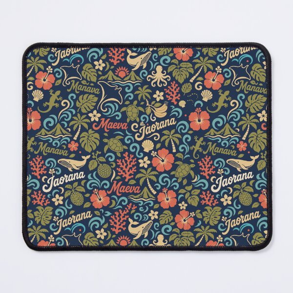 Item preview, Iaorana Manava Maeva – Tahitian Tropical Tifaifai Pattern designed and sold by Tahitifaifai.