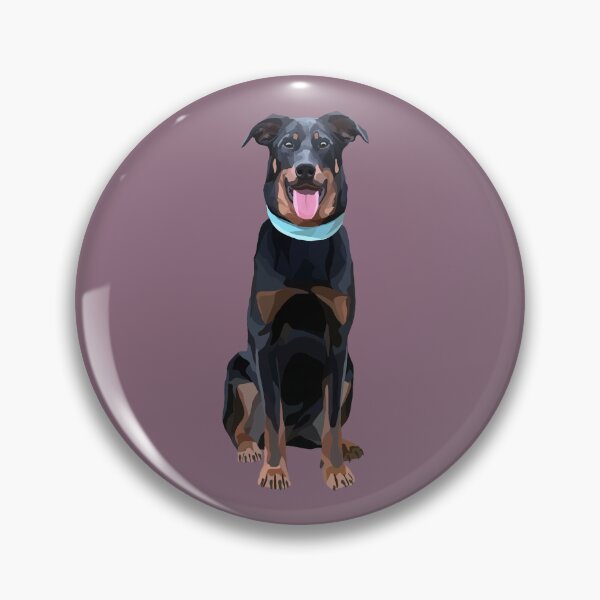 Item preview, Beauceron Dog Art Portrait - Natural Ear, Geometric Design   designed and sold by Wheel and Woof.