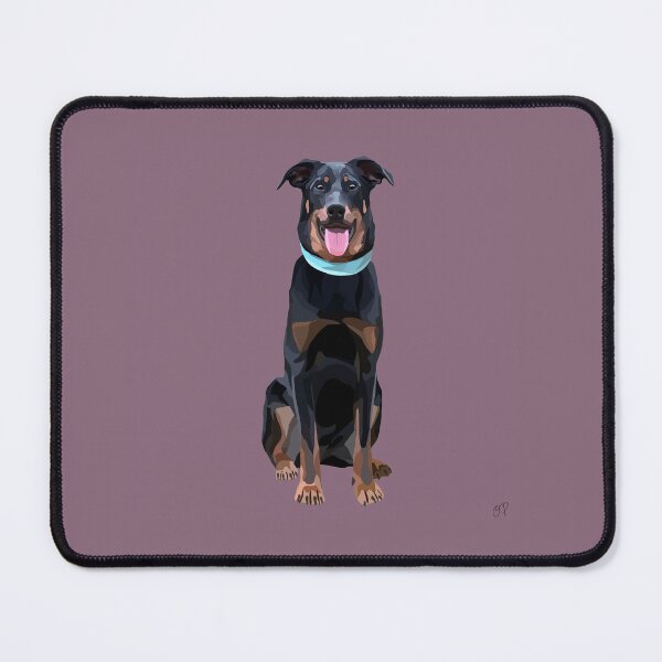 Item preview, Beauceron Dog Art Portrait - Natural Ear, Geometric Design designed and sold by Wheel and Woof.