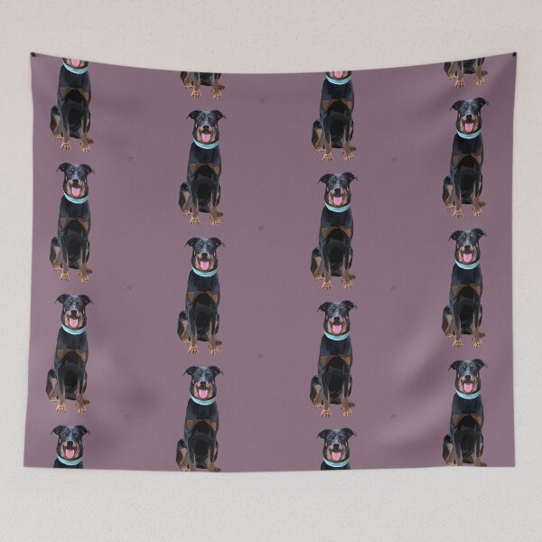 Item preview, Beauceron Dog Art Portrait - Natural Ear, Geometric Design   designed and sold by Wheel and Woof.