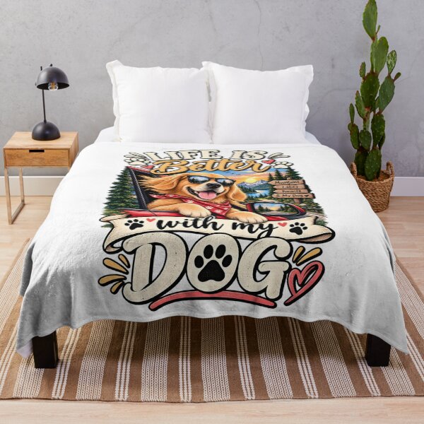 Item preview, Life Is Better With My Dog designed and sold by oblexwear.