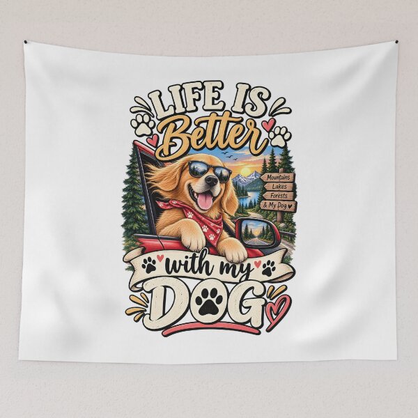 Item preview, Life Is Better With My Dog designed and sold by oblexwear.