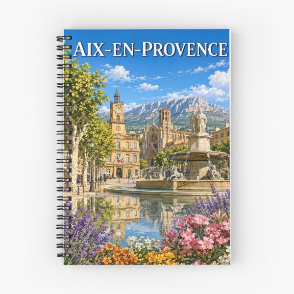 Item preview, Aix-en-Provence, fountains and Provençal light designed and sold by Pixel Sakura Gallery.