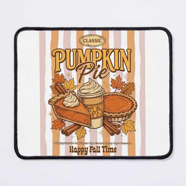 Item preview, Classic Pumpkin Pie Happy Fall Time - Retro Vintage Fall Design designed and sold by Neurospicy Trolls.
