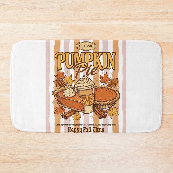 Item preview, Classic Pumpkin Pie Happy Fall Time - Retro Vintage Fall Design designed and sold by Neurospicy Trolls.