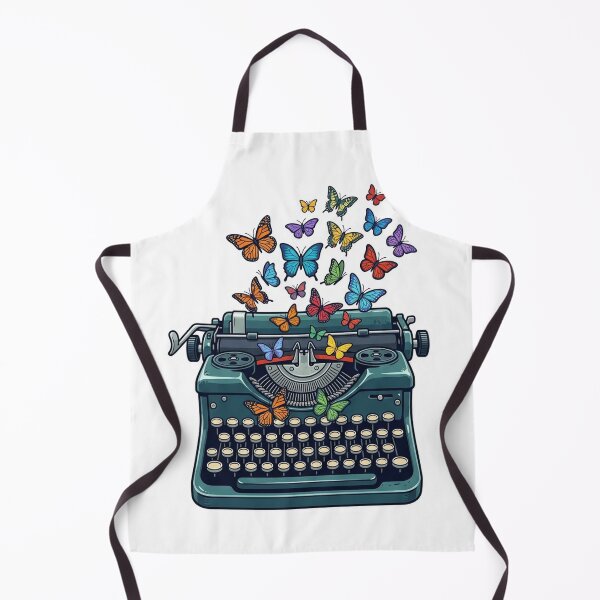 Item preview, Vintage Typewriter with Butterflies designed and sold by YNAMREG.