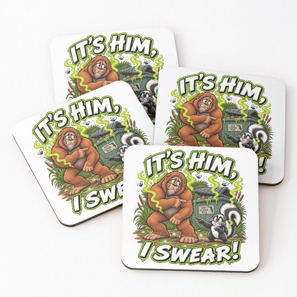 Item preview, It’s Him, I Swear! Funny Skunk Ape Cryptid Design designed and sold by Clint Reno Designs.