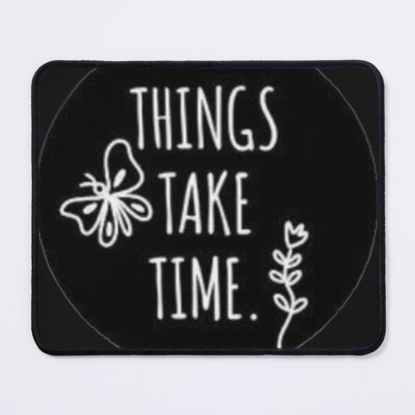 Item preview, Things Take Time Butterfly Line Art Minimalist Sticker designed and sold by Scro-Ciob-Shop.