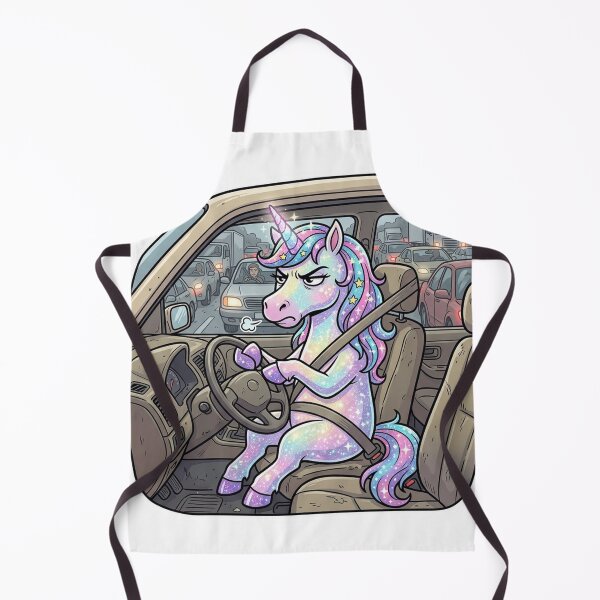 Item preview, Annoyed Unicorn in Traffic Jam designed and sold by YNAMREG.