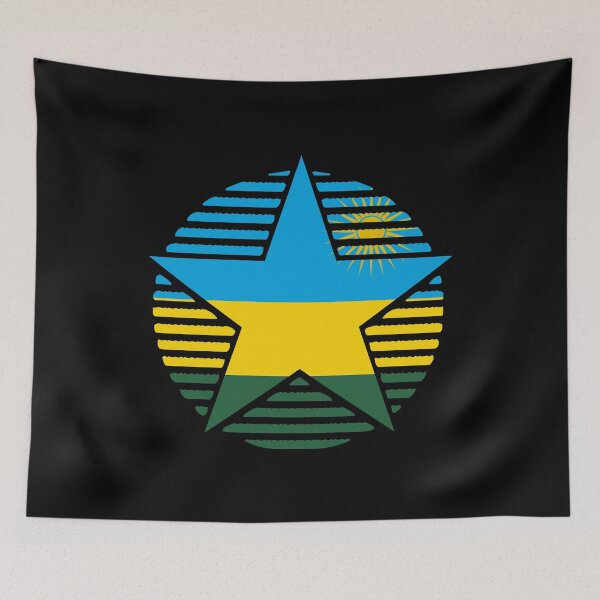 Item preview, Retro Rwanda Flag Star RW designed and sold by shitpostee.