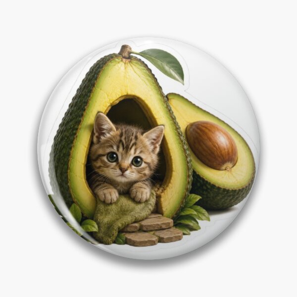 Item preview, Tabby Kitten Inside an Avocado House designed and sold by Snurly.