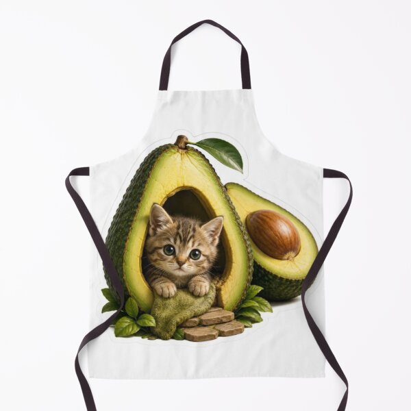Item preview, Tabby Kitten Inside an Avocado House designed and sold by Snurly.