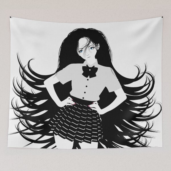 Item preview, Goth Girl with Long Black Hair designed and sold by Keltoi-art.
