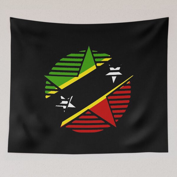 Item preview, Retro Saint Kitts and Nevis Flag Star KN designed and sold by shitpostee.