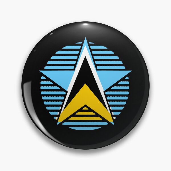 Item preview, Retro Saint Lucia Flag Star LC designed and sold by shitpostee.