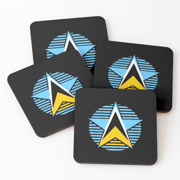 Item preview, Retro Saint Lucia Flag Star LC designed and sold by shitpostee.