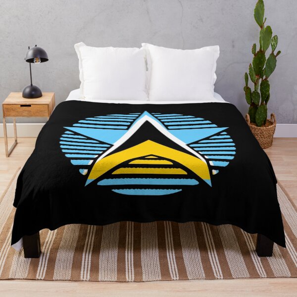 Item preview, Retro Saint Lucia Flag Star LC designed and sold by shitpostee.