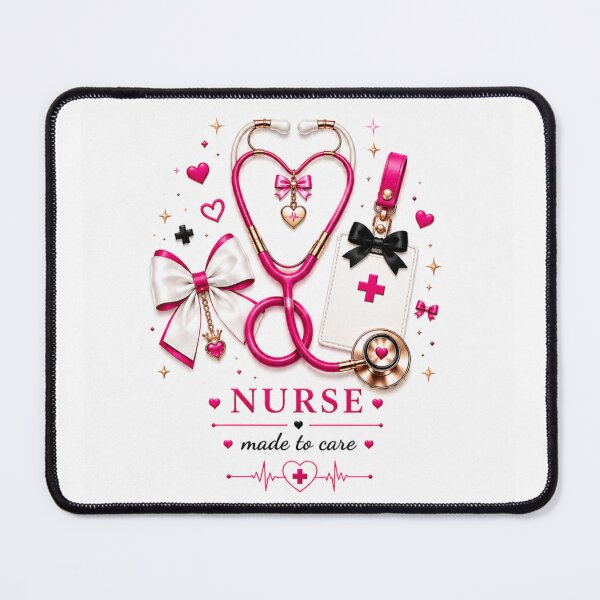 Item preview, Coquette Nurse – Pink Bow Stethoscope Made to Care designed and sold by HO•Designs.