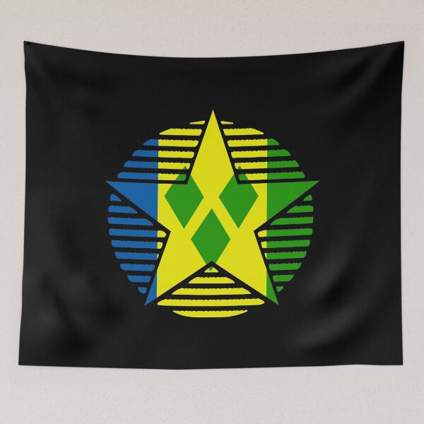 Item preview, Retro Saint Vincent and the Grenadines Flag Star VC designed and sold by shitpostee.