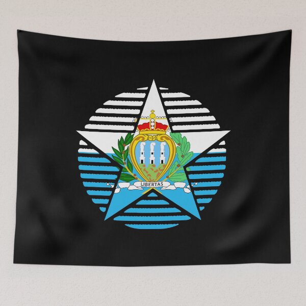 Item preview, Retro San Marino Flag Star SM designed and sold by shitpostee.