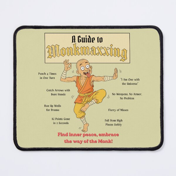 Item preview, A Guide to Monkmaxxing (Light Edition) - DND RPG Meme designed and sold by Dice_Goblin_Studio.