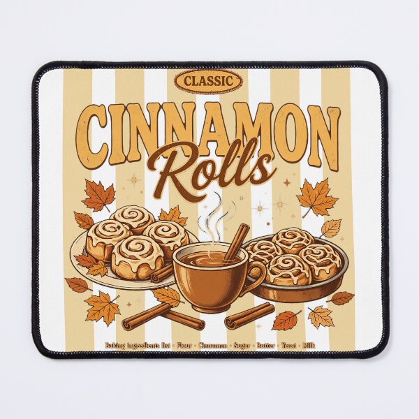 Item preview, Classic Cinnamon Rolls - Retro Happy Fall Time Cozy Design Cinnamon rolls and coffee designed and sold by Neurospicy Trolls.