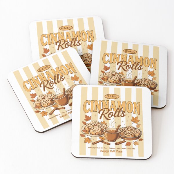 Item preview, Classic Cinnamon Rolls - Retro Happy Fall Time Cozy Design Cinnamon rolls and coffee designed and sold by Neurospicy Trolls.