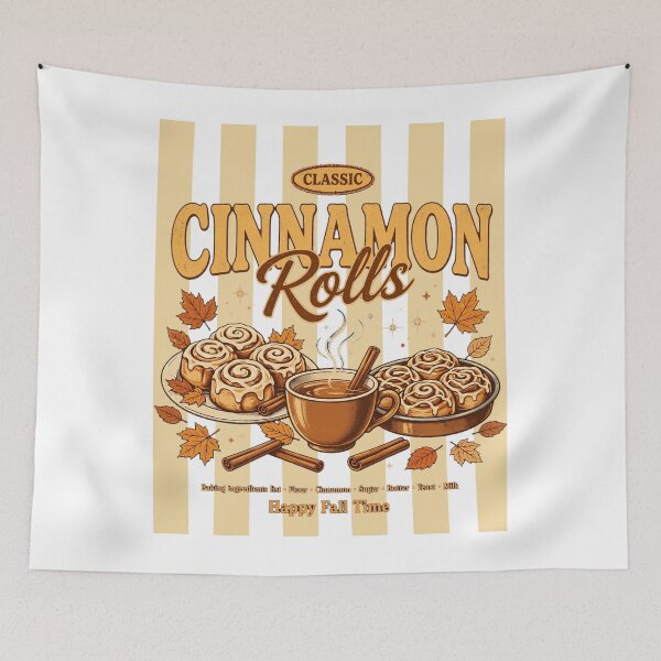 Item preview, Classic Cinnamon Rolls - Retro Happy Fall Time Cozy Design Cinnamon rolls and coffee designed and sold by Neurospicy Trolls.