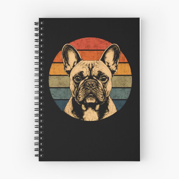 Item preview, Vintage French Bulldog Retro Stripes Minimalist Dog designed and sold by Moizento.