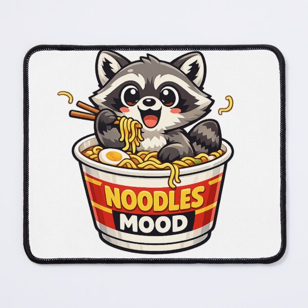 Item preview, Cute Raccoon Noodles Mood designed and sold by Herodestroyer.